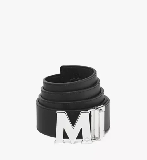 Claus M Reversible Belt 1.75" In Embossed Monogram Leather