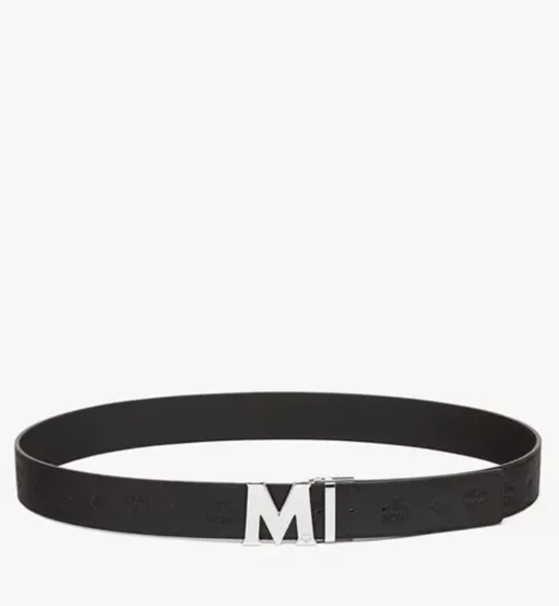 Claus M Reversible Belt 1.75" In Embossed Monogram Leather