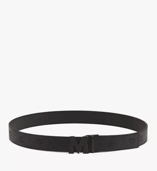 Claus M Reversible Belt 1.75" In Embossed Monogram Leather