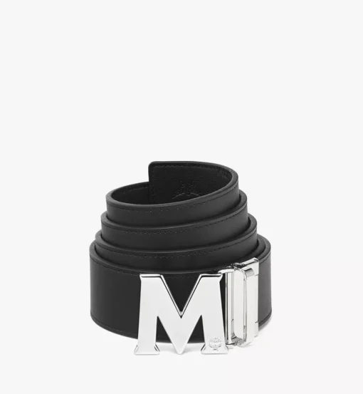 Claus M Reversible Belt 1.75" In Embossed Monogram Leather