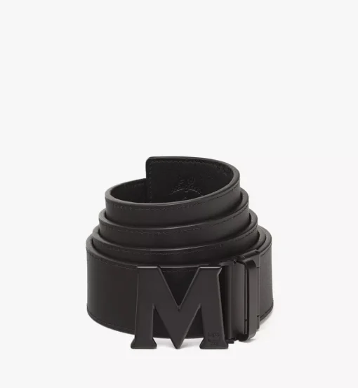 Claus M Reversible Belt 1.75" In Embossed Monogram Leather