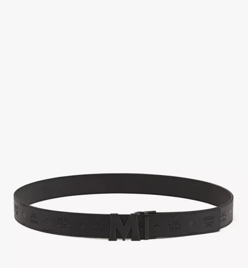 Claus M Reversible Belt 1.75" In Embossed Monogram Leather