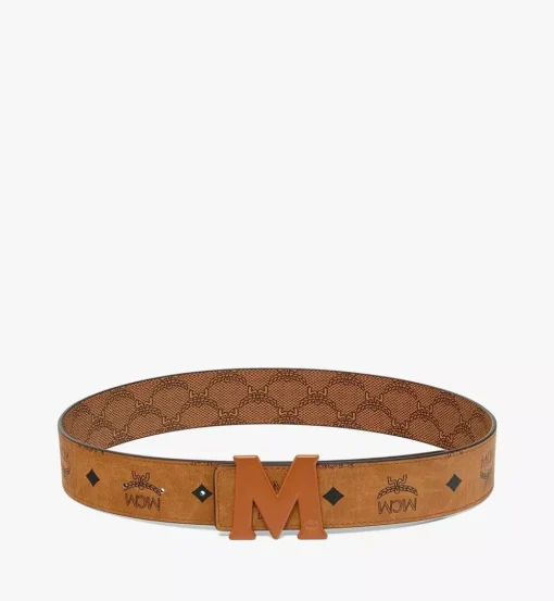 Claus M Reversible Monogram Belt 1.5"