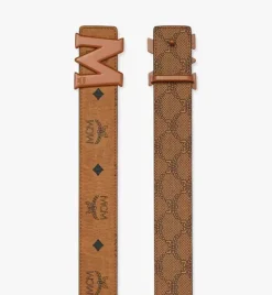 Claus M Reversible Monogram Belt 1.5"