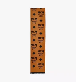 Contrast Monogram Jacquard Stole In Resilk