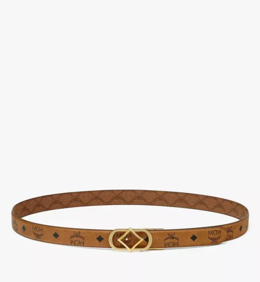 Diamond Buckle Reversible Monogram Belt