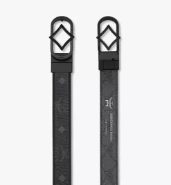 Diamond Buckle Reversible Monogram Belt