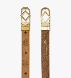 Diamond Buckle Reversible Monogram Belt