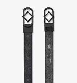Diamond Buckle Reversible Monogram Belt