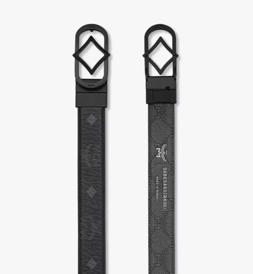Diamond Buckle Reversible Monogram Belt