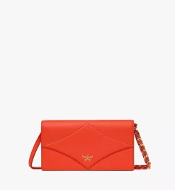 Diamond Chain Wallet In Spanish Calf Leather