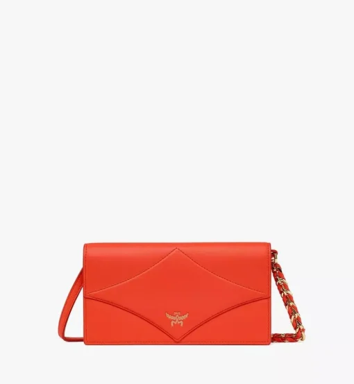 Diamond Chain Wallet In Spanish Calf Leather