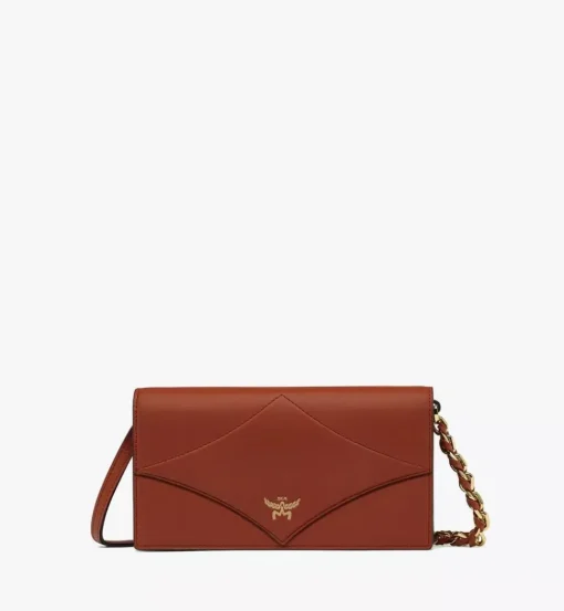 Diamond Chain Wallet In Spanish Calf Leather