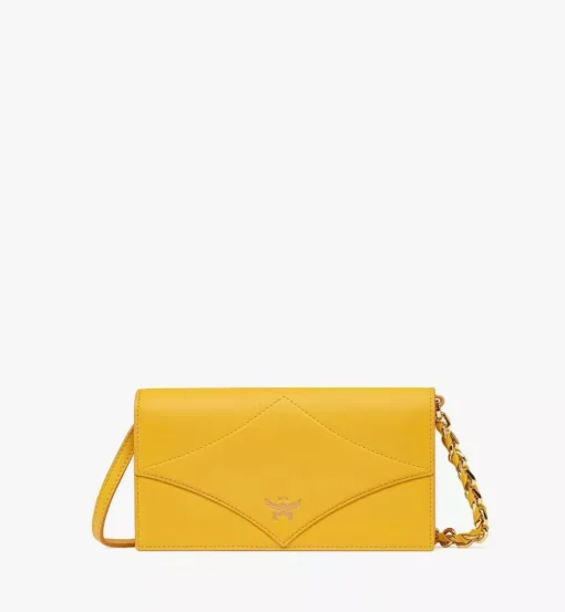 Diamond Chain Wallet In Spanish Calf Leather
