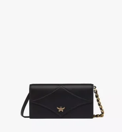 Diamond Chain Wallet In Spanish Calf Leather