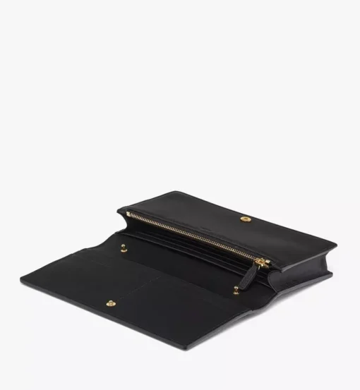 Diamond Chain Wallet In Spanish Calf Leather