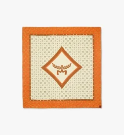 Diamond Monogram Scarf In Organic Silk