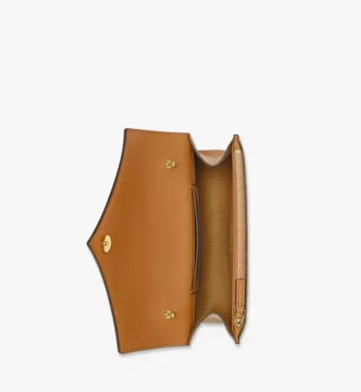 Diamond Shoulder Bag In Visetos Leather Mix