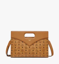 Diamond Tote In Visetos Leather Mix