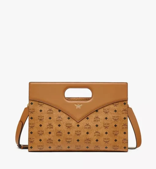 Diamond Tote In Visetos Leather Mix