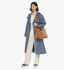 Diamond Tote In Visetos Leather Mix