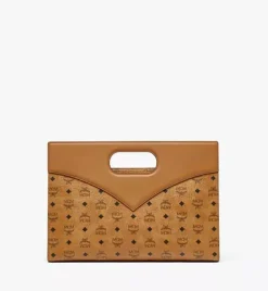 Diamond Tote In Visetos Leather Mix