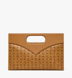 Diamond Tote In Visetos Leather Mix