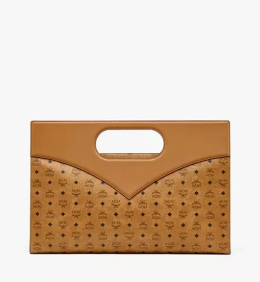 Diamond Tote In Visetos Leather Mix