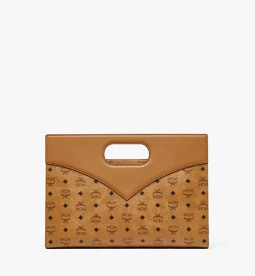Diamond Tote In Visetos Leather Mix