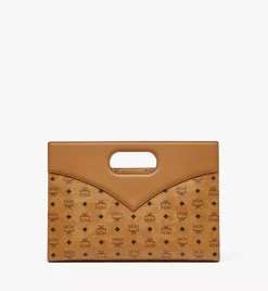 Diamond Tote In Visetos Leather Mix