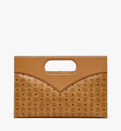 Diamond Tote In Visetos Leather Mix