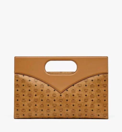Diamond Tote In Visetos Leather Mix