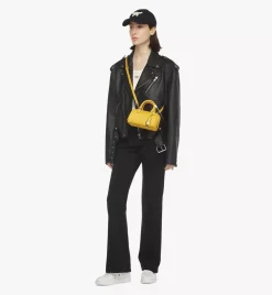 Ella Boston Bag In Maxi Monogram Leather