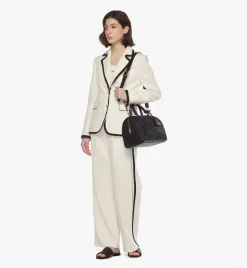 Ella Boston Bag In Maxi Monogram Leather