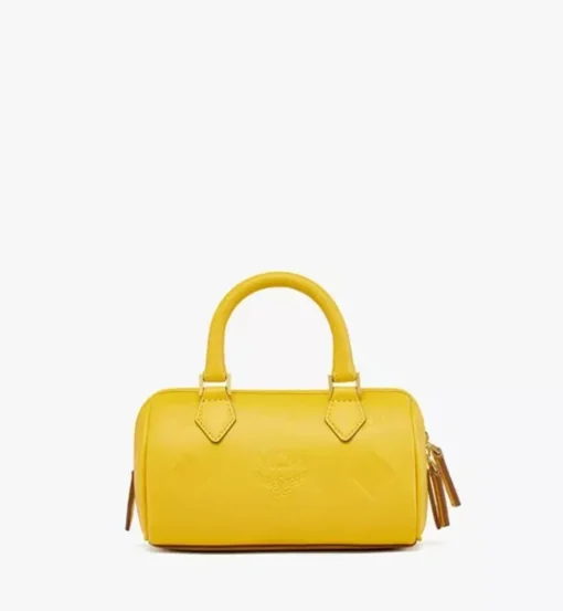Ella Boston Bag In Maxi Monogram Leather