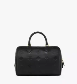 Ella Boston Bag In Maxi Monogram Leather
