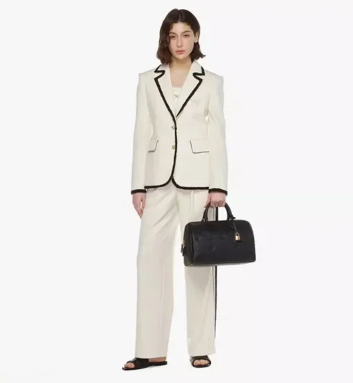 Ella Boston Bag In Maxi Monogram Leather