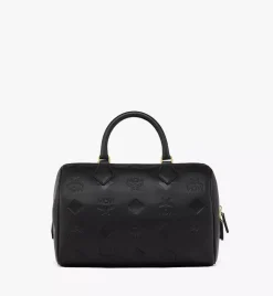Ella Boston Bag In Maxi Monogram Leather