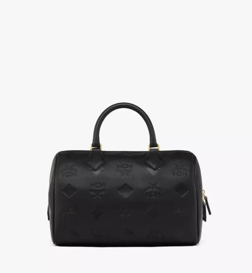 Ella Boston Bag In Maxi Monogram Leather