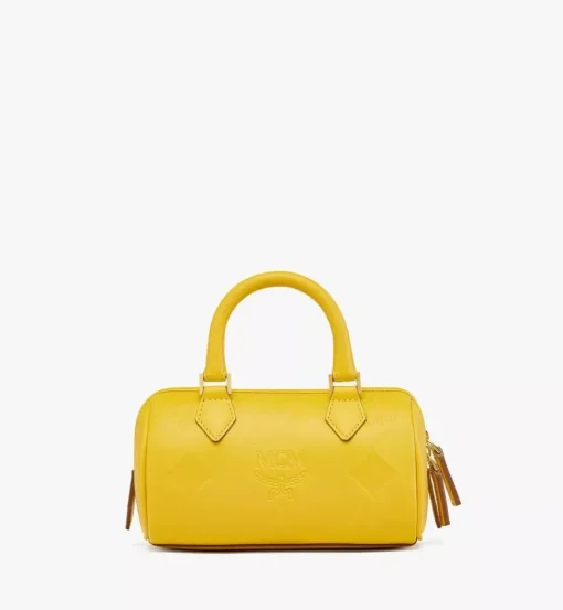 Ella Boston Bag In Maxi Monogram Leather