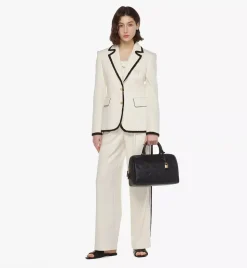 Ella Boston Bag In Maxi Monogram Leather