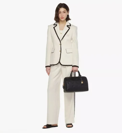 Ella Boston Bag In Maxi Monogram Leather