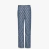 Flared Pants In Lauretos Denim Jacquard