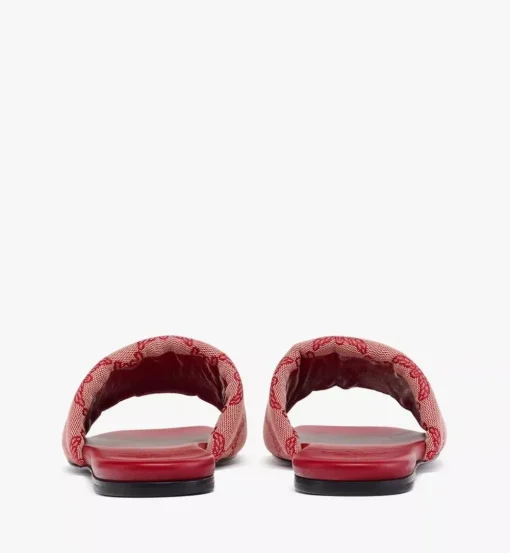 Flat Sandals In Lauretos Jacquard