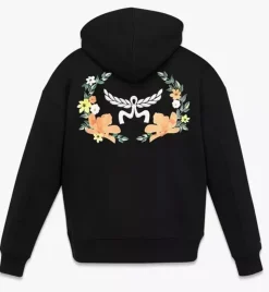 Floral Logo Hoodie In Organic Cotton