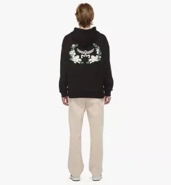 Floral Logo Hoodie In Organic Cotton