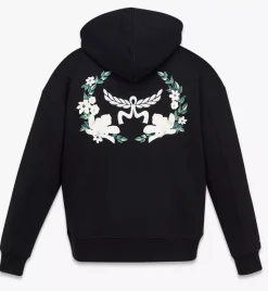 Floral Logo Hoodie In Organic Cotton