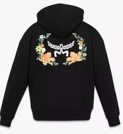Floral Logo Hoodie In Organic Cotton