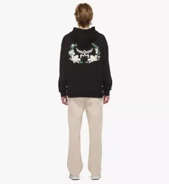 Floral Logo Hoodie In Organic Cotton