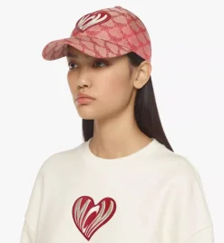 Heart Logo Cap In Lauretos Jacquard